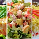 10 most delicious salads with crab sticks