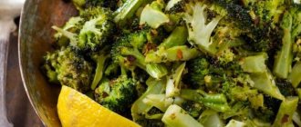 Broccoli with garlic
