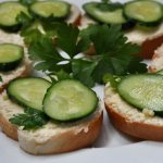 sandwiches with cucumber
