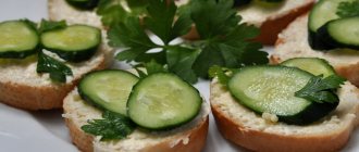 sandwiches with cucumber