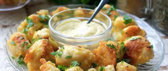 Cauliflower in batter without eggs