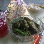 Stuffed cabbage rolls from grape leaves