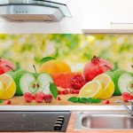 How to attach a plastic splashback to the wall in the kitchen