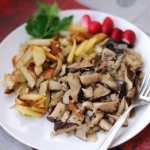 Potatoes with porcini mushrooms