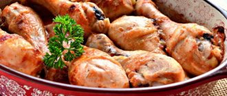 Chicken drumsticks in the oven. Recipe on a baking sheet with potatoes, crispy, mayonnaise, in puff pastry 