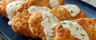 Chicken chops in onion batter