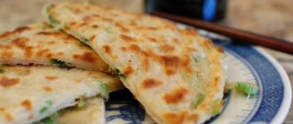 Flatbread with onions in a frying pan: recipes