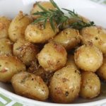 New potatoes in the oven