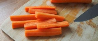 нарезка моркови