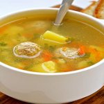 Several step-by-step recipes for making chicken broth soup