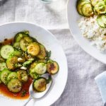 Korean cucumbers with soy sauce