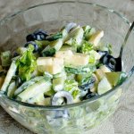 Cucumber salad with olives - Salads with mayonnaise recipes