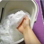 Whitening tulle with hydrogen peroxide