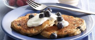 Oatmeal pancake: dietary recipe