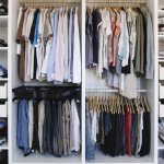 Order or organization of storing things in the closet