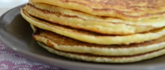 Step-by-step recipe for making semolina pancakes with photos