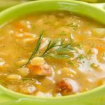 Step-by-step recipe for making pea soup with meat