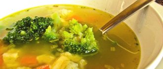 постный кабачковый суп с капустой