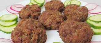 PP beef cutlets. Dietary beef cutlets 