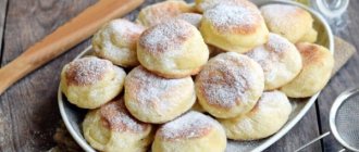 Donuts with sour cream fried in a frying pan, in the oven, just like grandma’s. Recipe with cheese, soda, cottage cheese, vodka 