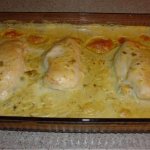 recipe for chicken fillet with cream in the oven