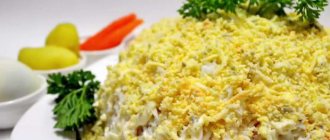 Рецепт приготовления вкусного салата Мимоза с сыром