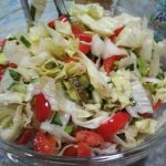 Iceberg salad simple and delicious recipe