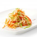 Salad with Korean carrots and bell peppers – a play of colors! Recipe for salads with Korean carrots and peppers: meat, mushroom 