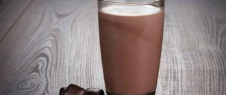 шоколадное молоко-состав-польза