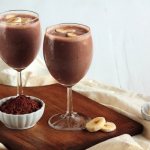 Chocolate cocktails in a blender without alcohol
