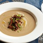 Creamy soup with porcini mushrooms