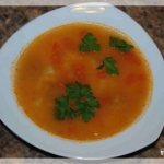 Kharcho soup with potatoes