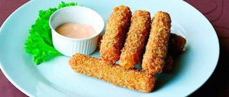 Cheese sticks - recipes for an original snack made from available ingredients