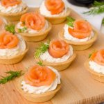 tartlets with salmon
