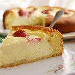 Curd pie with biscuit dough