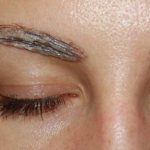Removing pigment from eyebrows