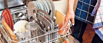 Water remains in the dishwasher: reasons and their correction