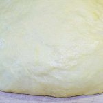 Airy and elastic dough for cheesecakes