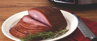 Baked pork ham: recipe with photo